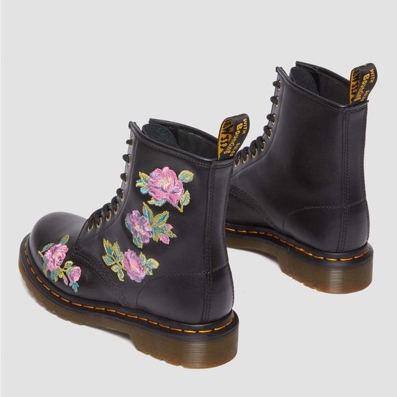Dr. Martens 1460 VONDA II EMBROIDERED FLORAL BOOTS 6M/7W - Picture 2 of 3